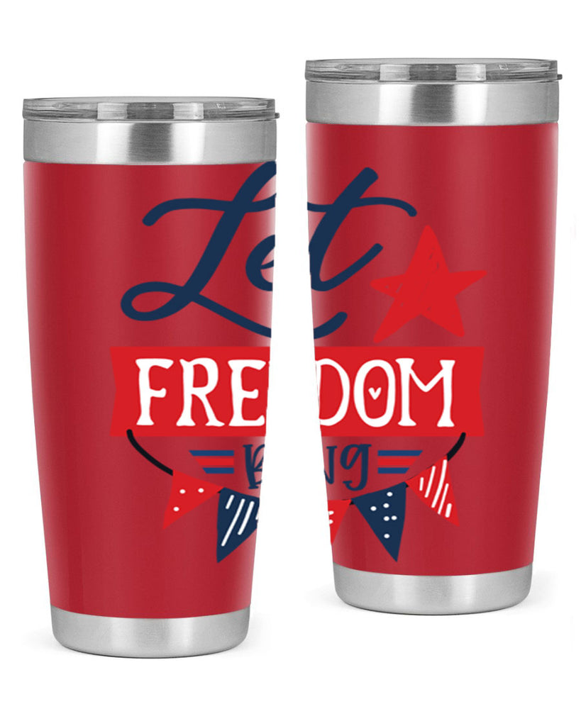 Let freedom bling Style 78#- Fourt Of July- Tumbler