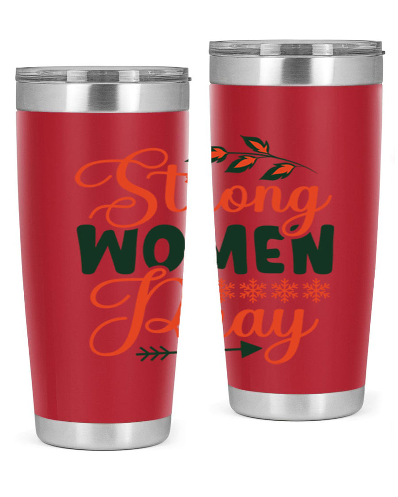 Strong Women Pray 395#- winter- Tumbler
