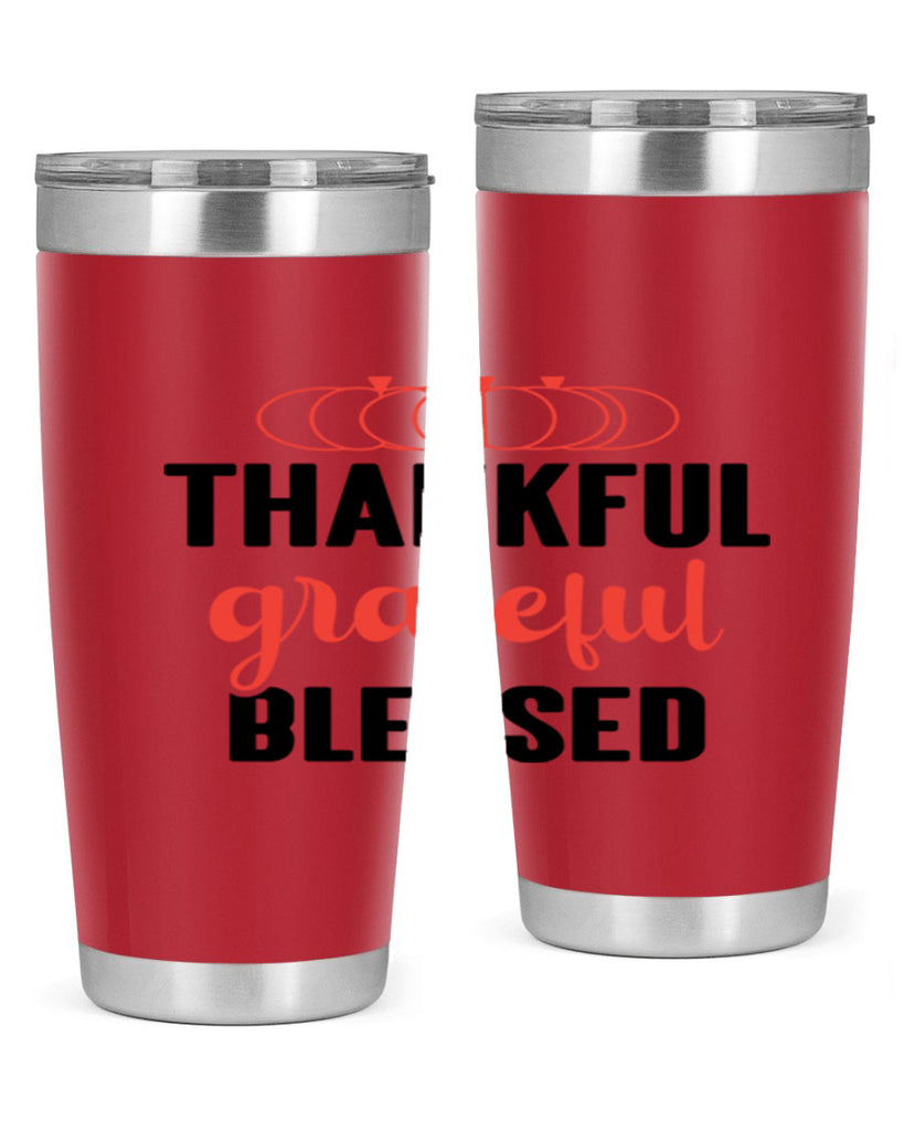 Thankful grateful blessed 603#- fall- Tumbler