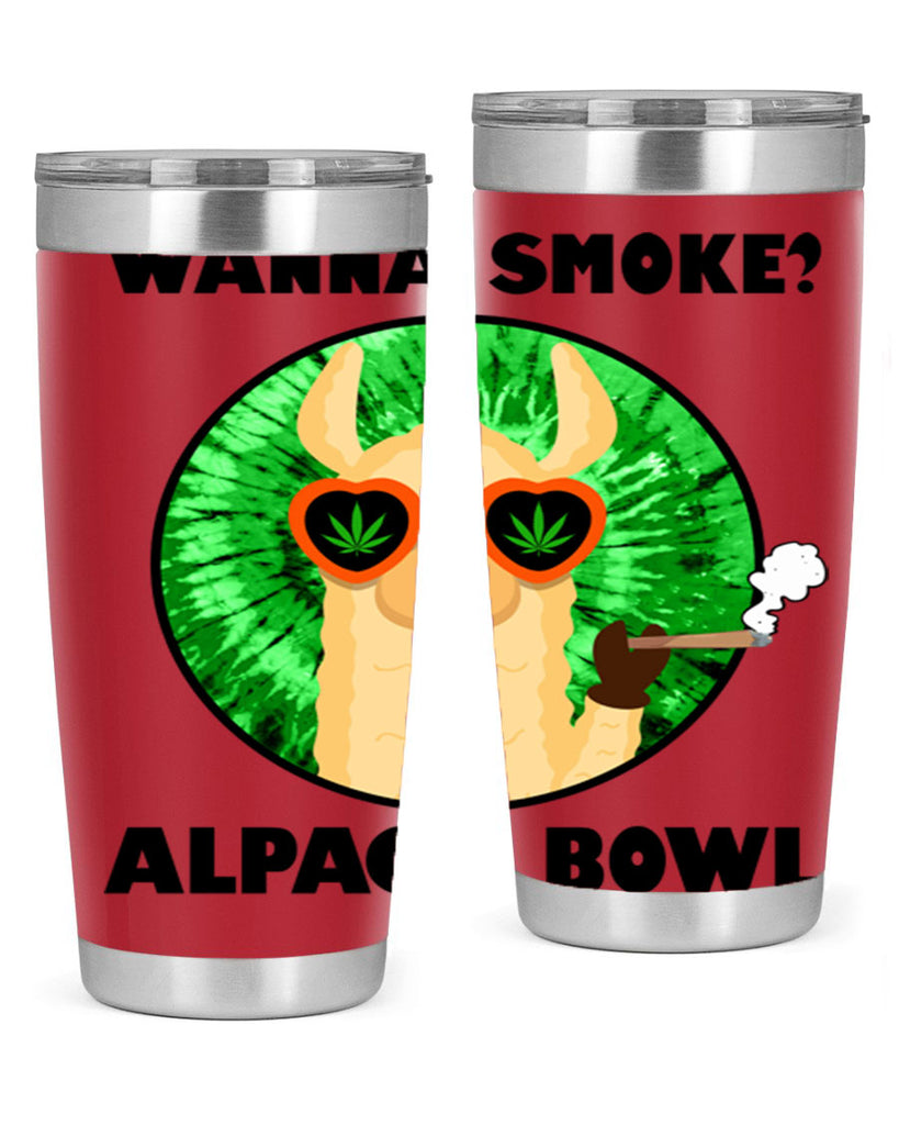 Wanna Smoke Alpaca Bowl 276#- marijuana- Tumbler