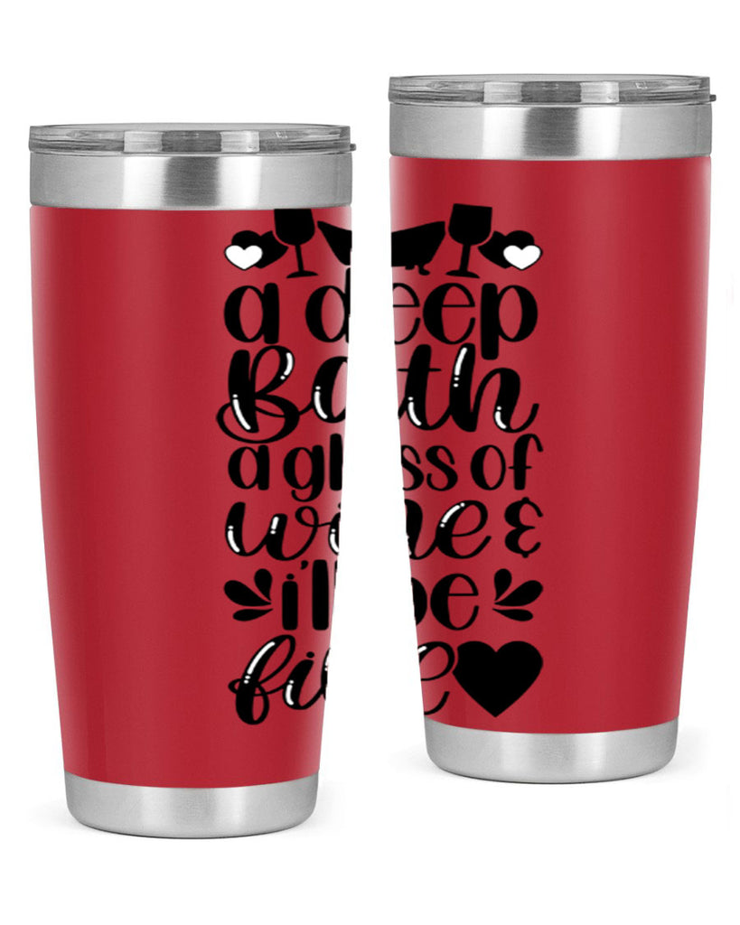 a deep bath a glass 48#- bathroom- Tumbler