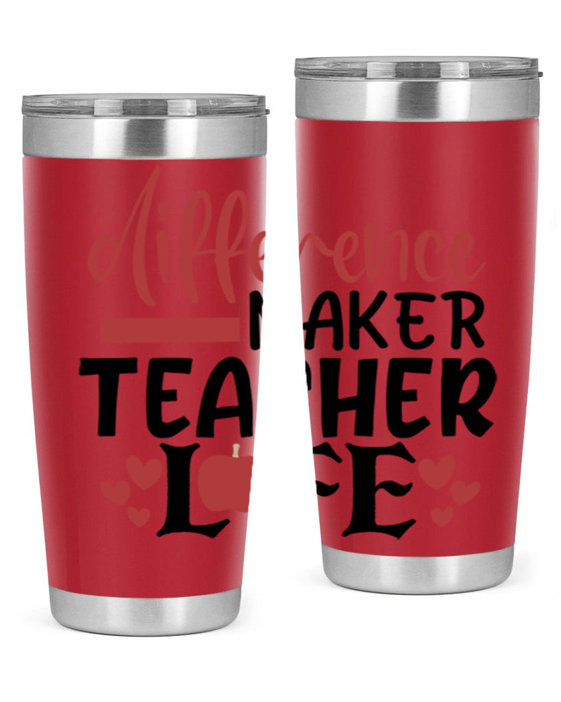 difference maker teacher life Style 118#- teacher- tumbler