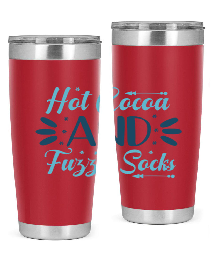 hot cocoa and fuzzy socks 208#- winter- Tumbler