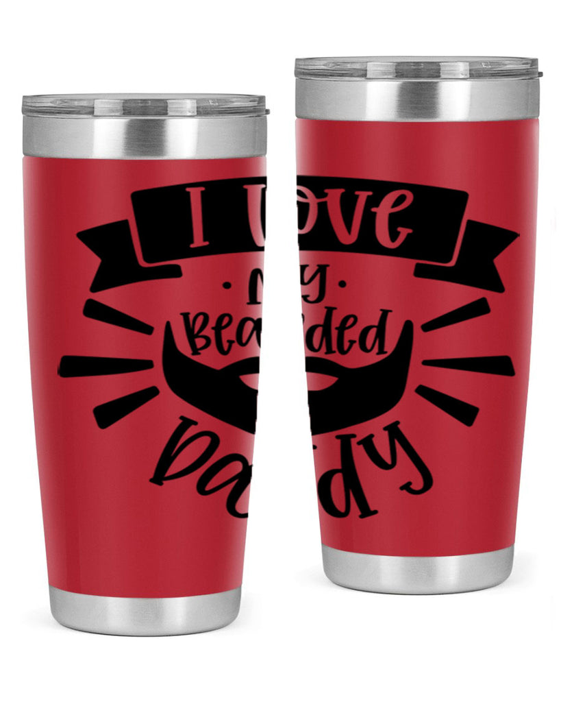 i love my bearded daddy 42#- fathers day- Tumbler