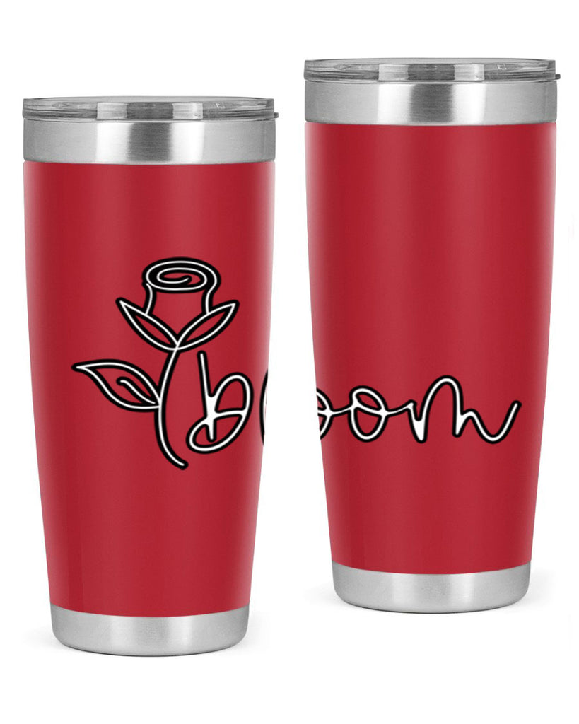 rosebud bloom outline399#- spring- Tumbler