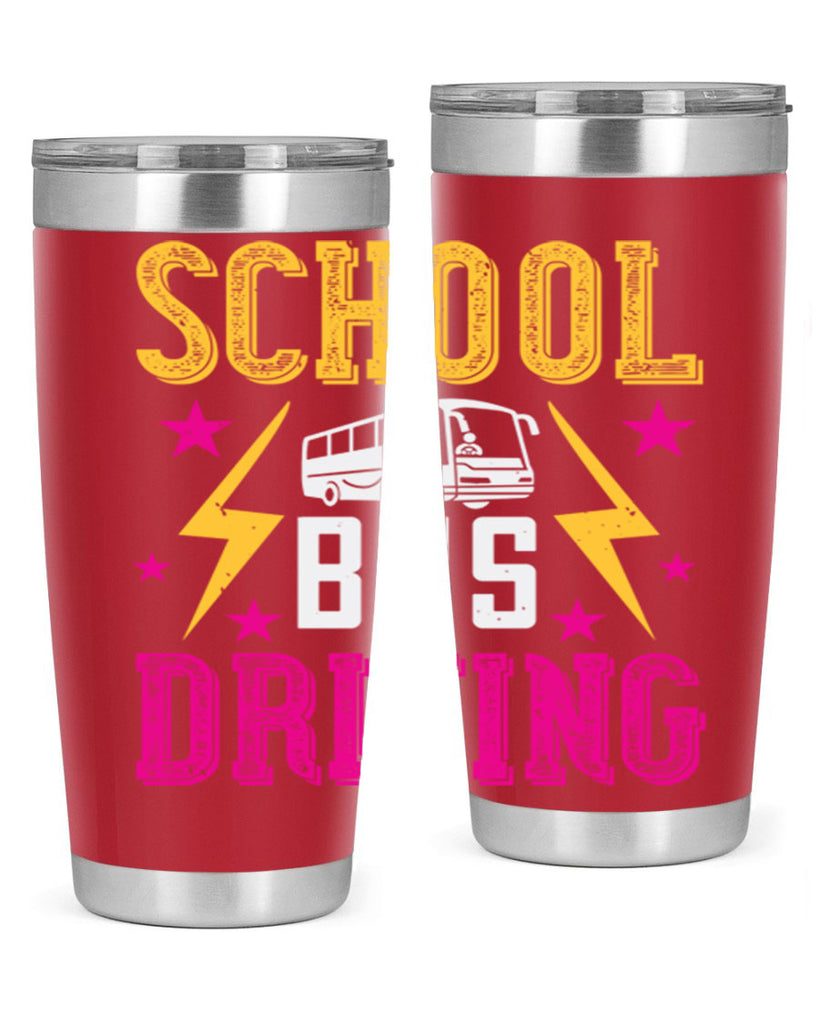 school bus driving Style 17#- bus driver- tumbler