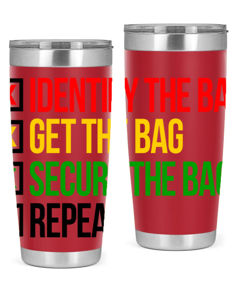 secure the bag 38#- black words phrases- Cotton Tank