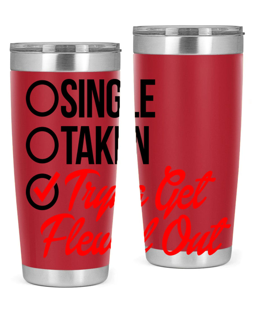 single taken tryna get flewed out 36#- black words phrases- Cotton Tank