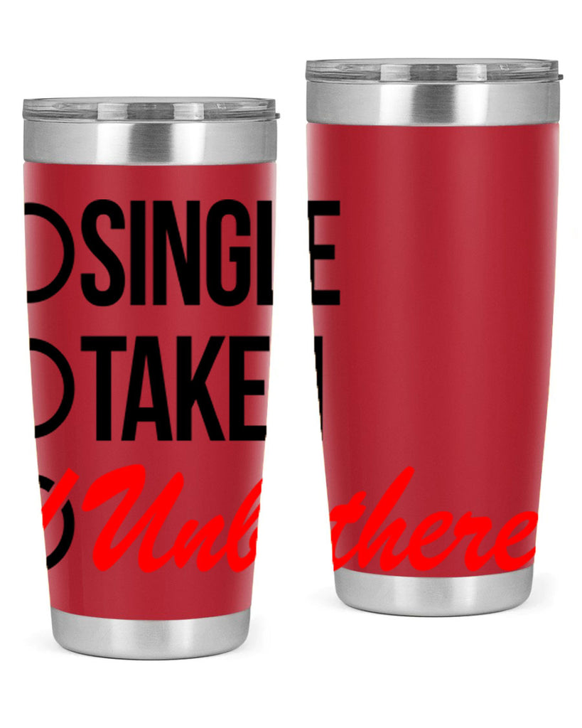 single taken unbothered 35#- black words phrases- Cotton Tank