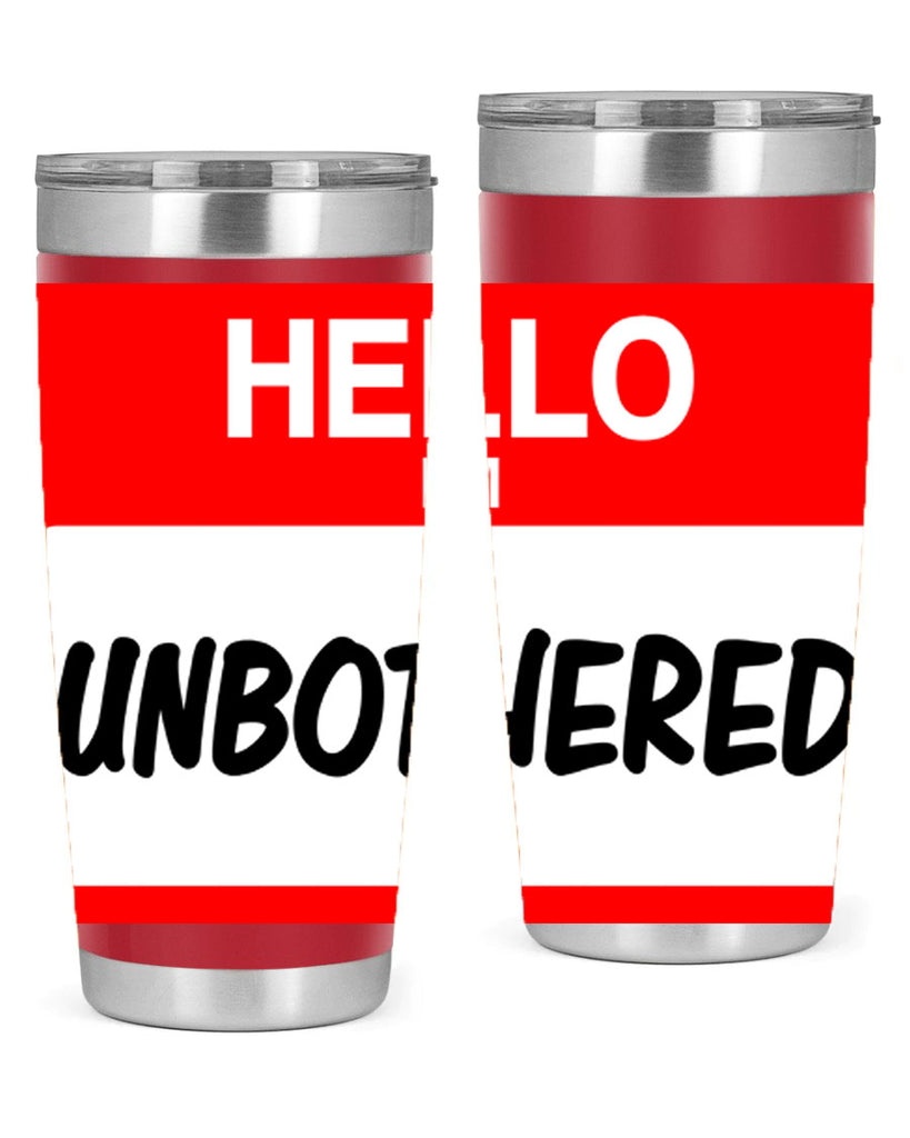 unbothered 14#- black words phrases- Cotton Tank