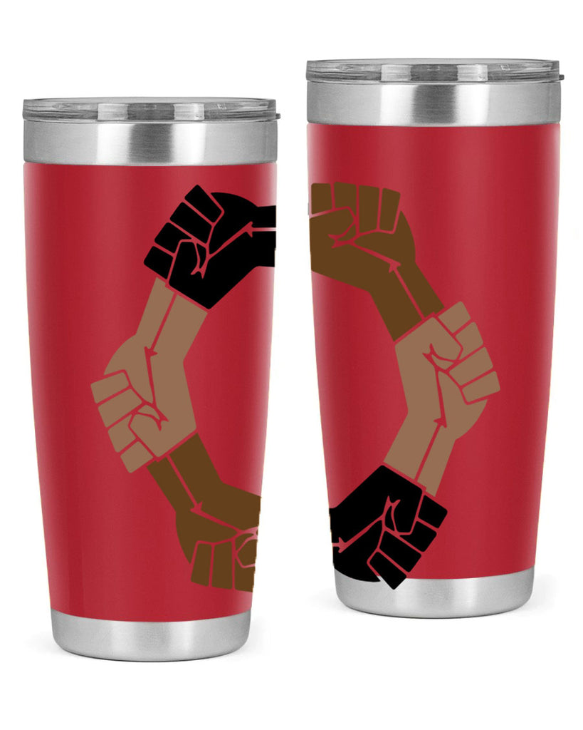 united black power fists 13#- black words phrases- Cotton Tank