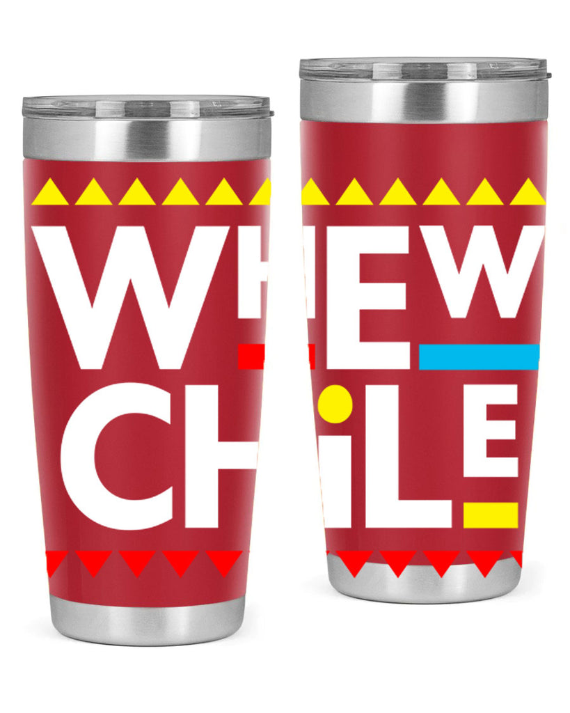 whew chile 11#- black words phrases- Cotton Tank