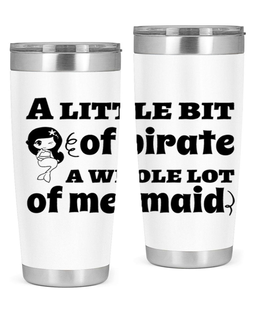 A little bit of pirate 10#- mermaid- Tumbler