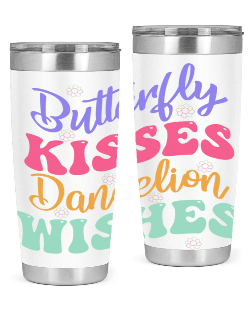 Butterfly kisses dandelion wishes96#- spring- Tumbler