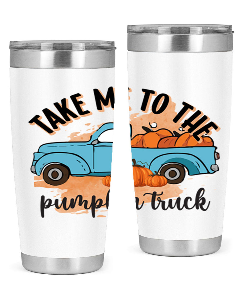 Fall Pumpkin Truck 128#- fall- Tumbler