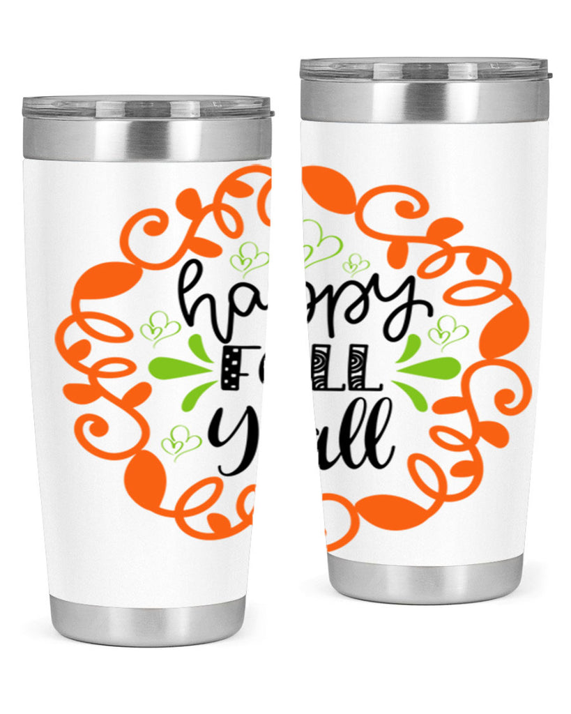 Happy Fall Y all 227#- fall- Tumbler