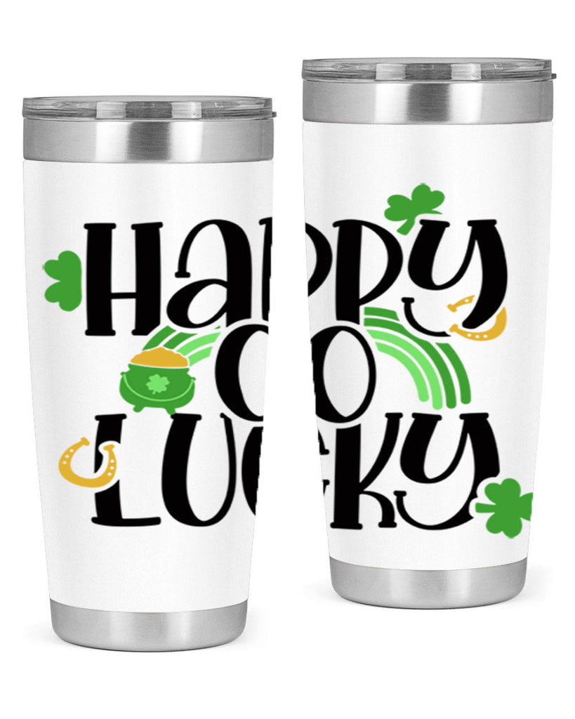 Happy Go Lucky Style 96#- St Patricks Day- Tumbler