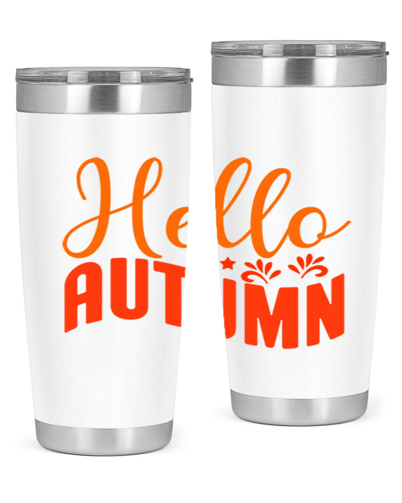 Hello Autumn Design 268#- fall- Tumbler