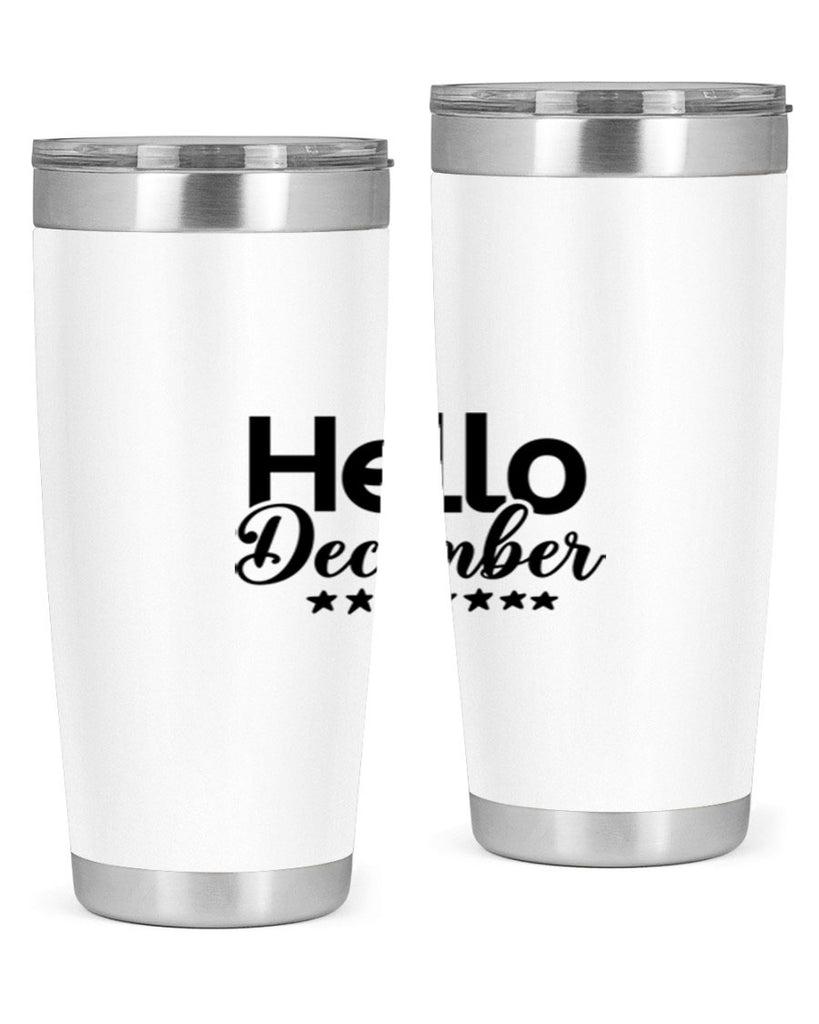 Hello December 156#- winter- Tumbler