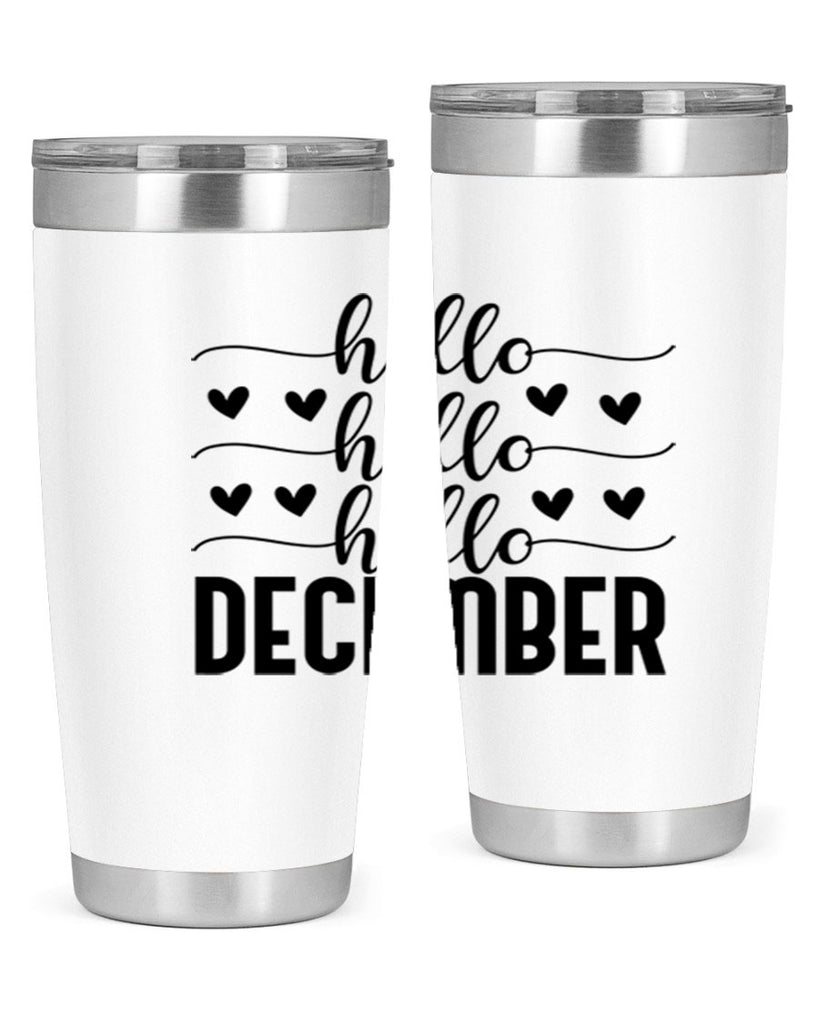 Hello December 157#- winter- Tumbler