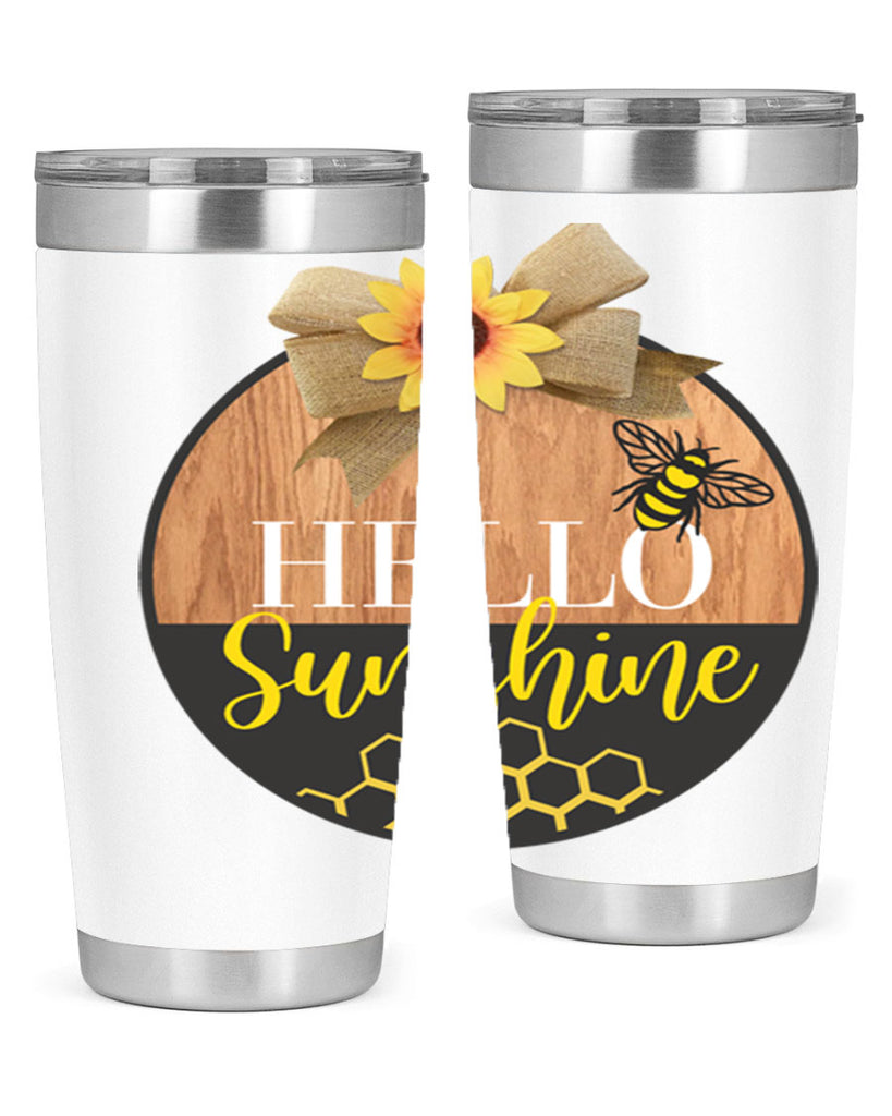 Hello Sunshine and bee Mockup215#- spring- Tumbler