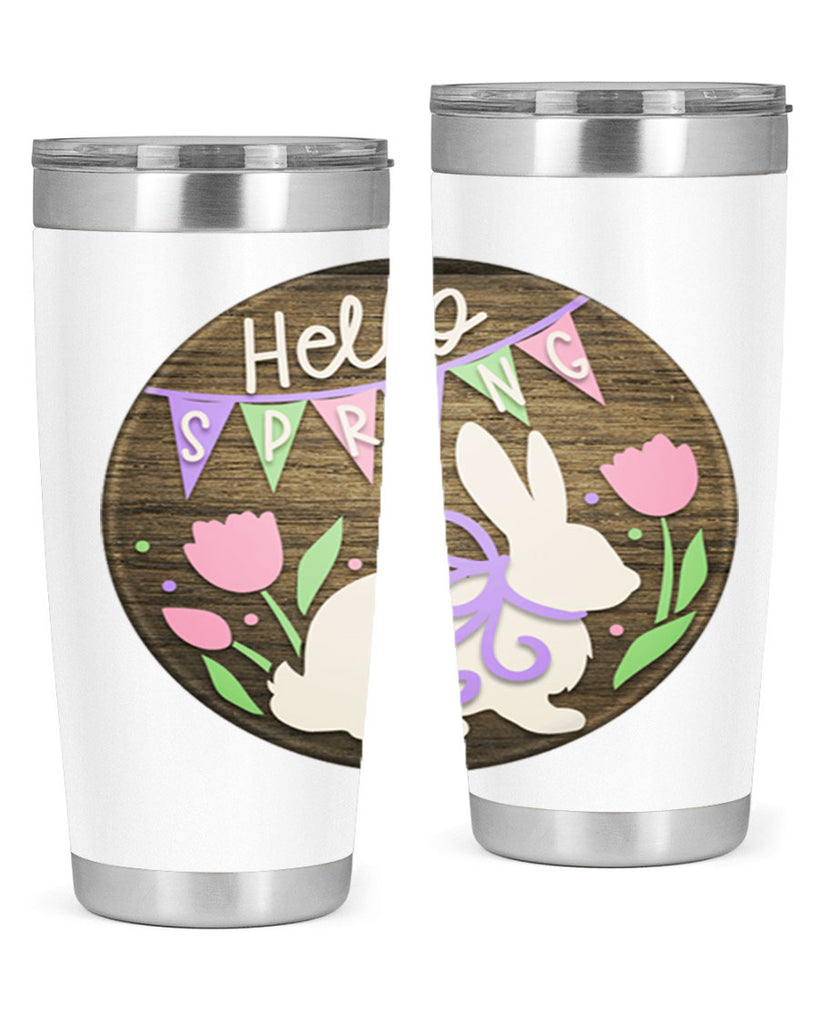 Hello spring bunny Mockup190#- spring- Tumbler