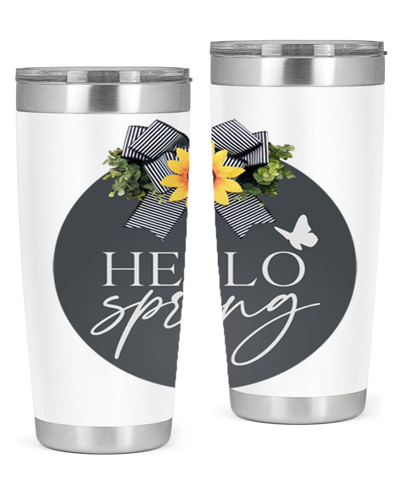 Hello spring butterfly Mockup194#- spring- Tumbler