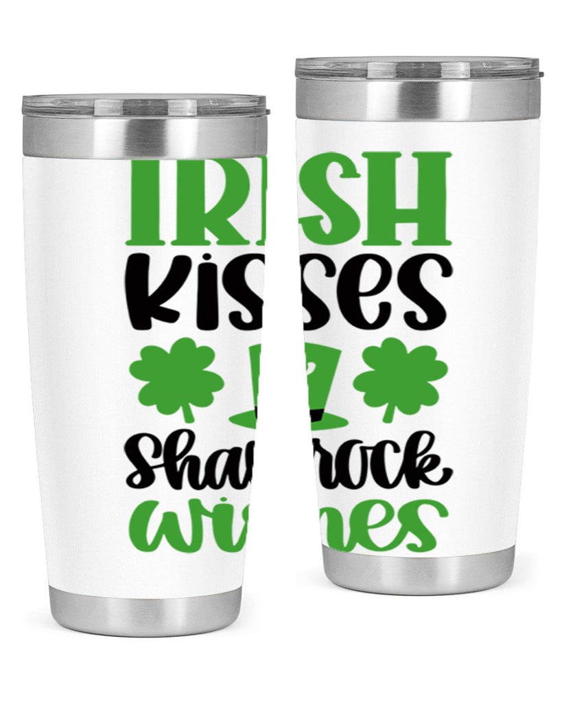 Irish Kisses Shamrock Wishes Style 81#- St Patricks Day- Tumbler
