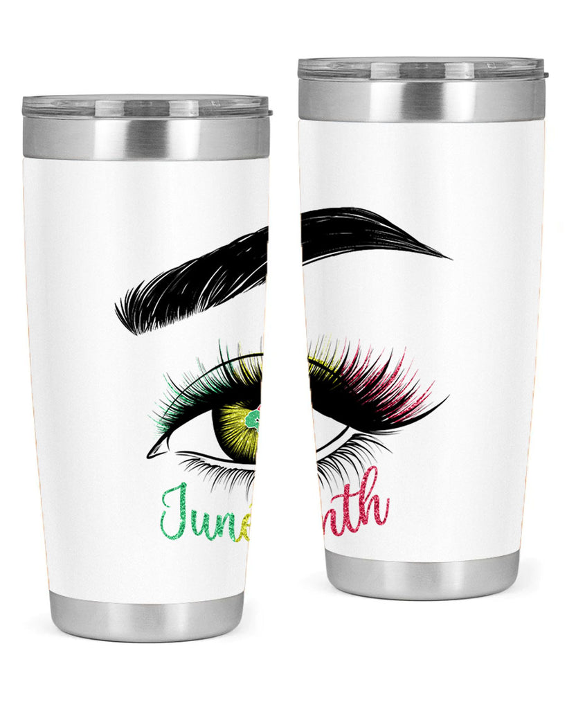 Juneteenth 1865 GirlS Eye 3#- Juneteenth- tumbler