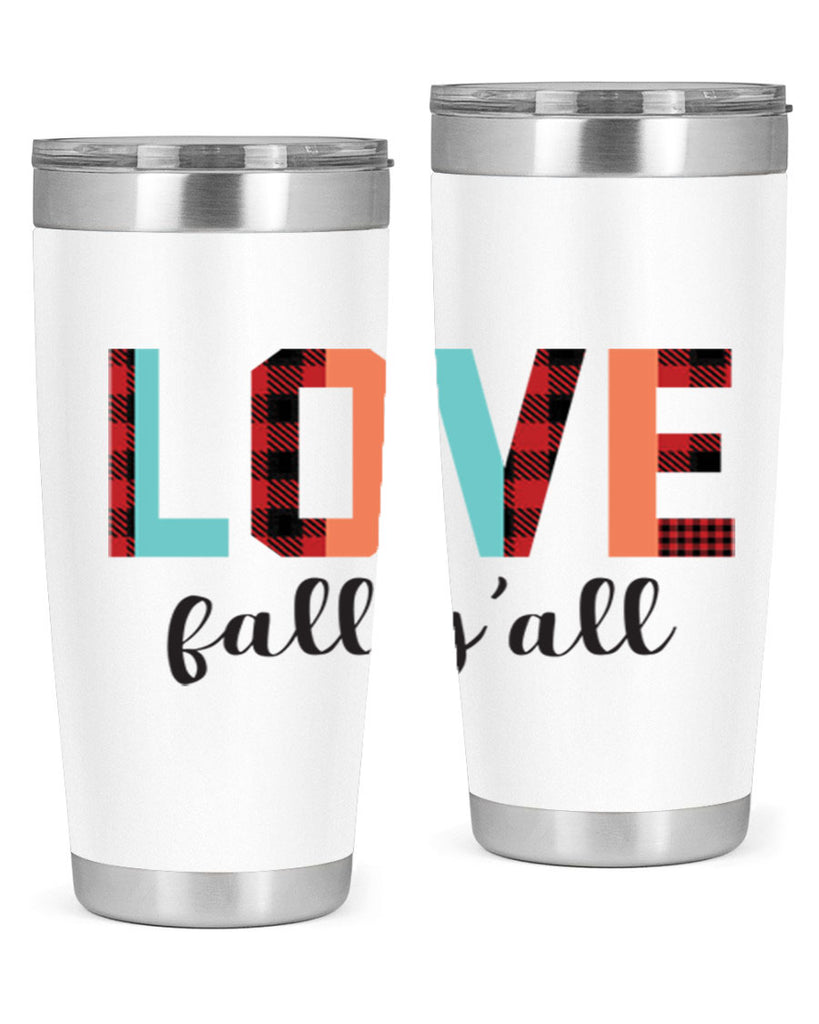 Love fall yall 411#- fall- Tumbler