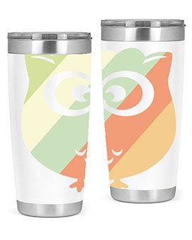 Owl Retro Style Vintage A TurtleRabbit 15#- owl- Tumblers