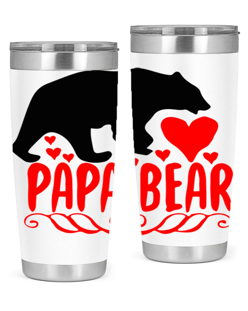 Papa bear 22#- grandpa - papa- Tumbler