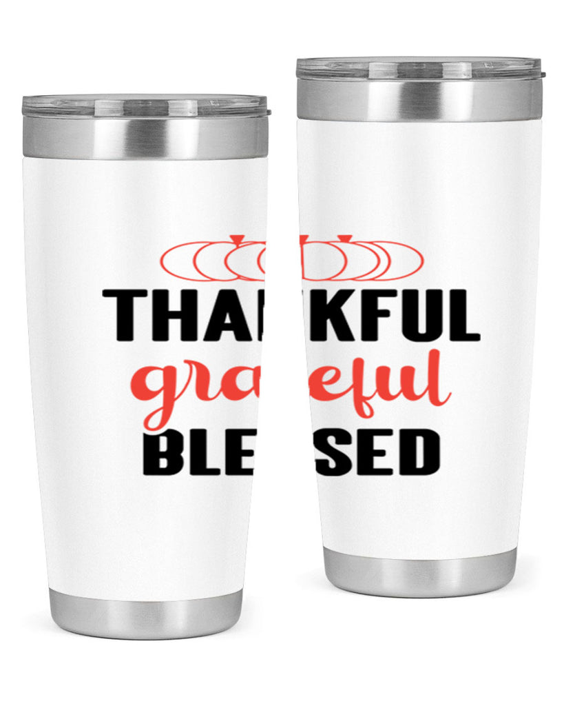 Thankful grateful blessed 603#- fall- Tumbler