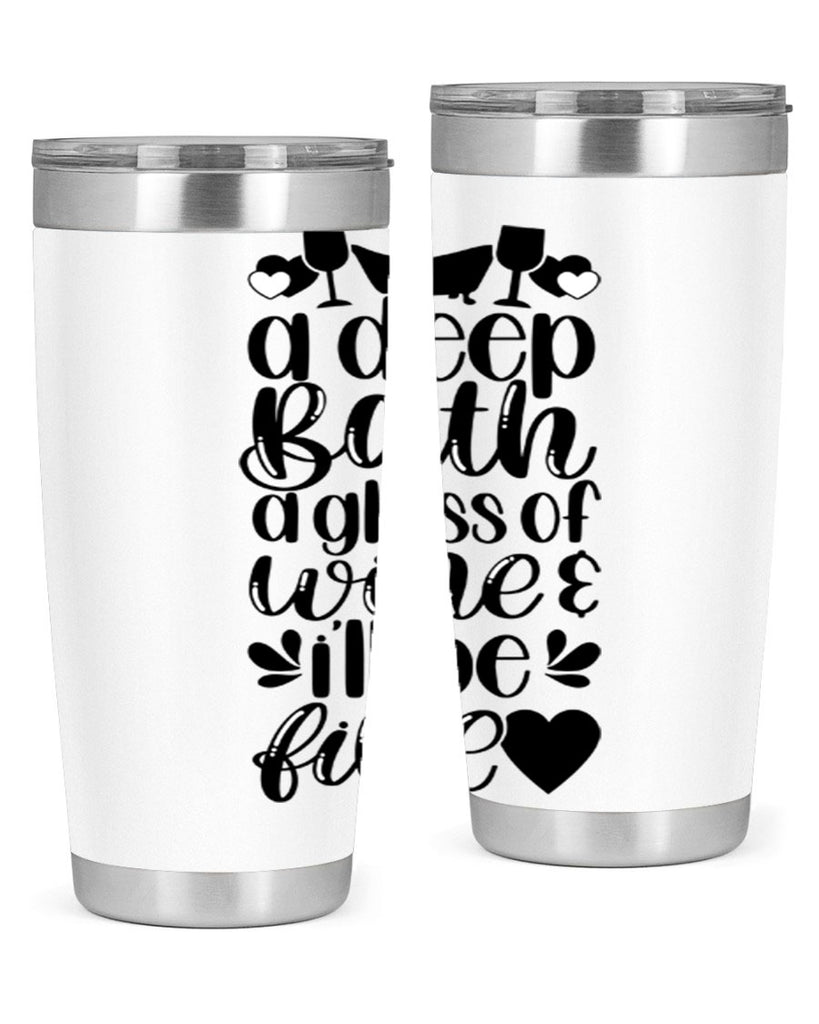 a deep bath a glass 48#- bathroom- Tumbler