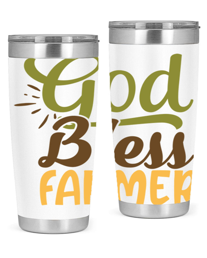 god bless farmer 10#- farming and gardening- Tumbler