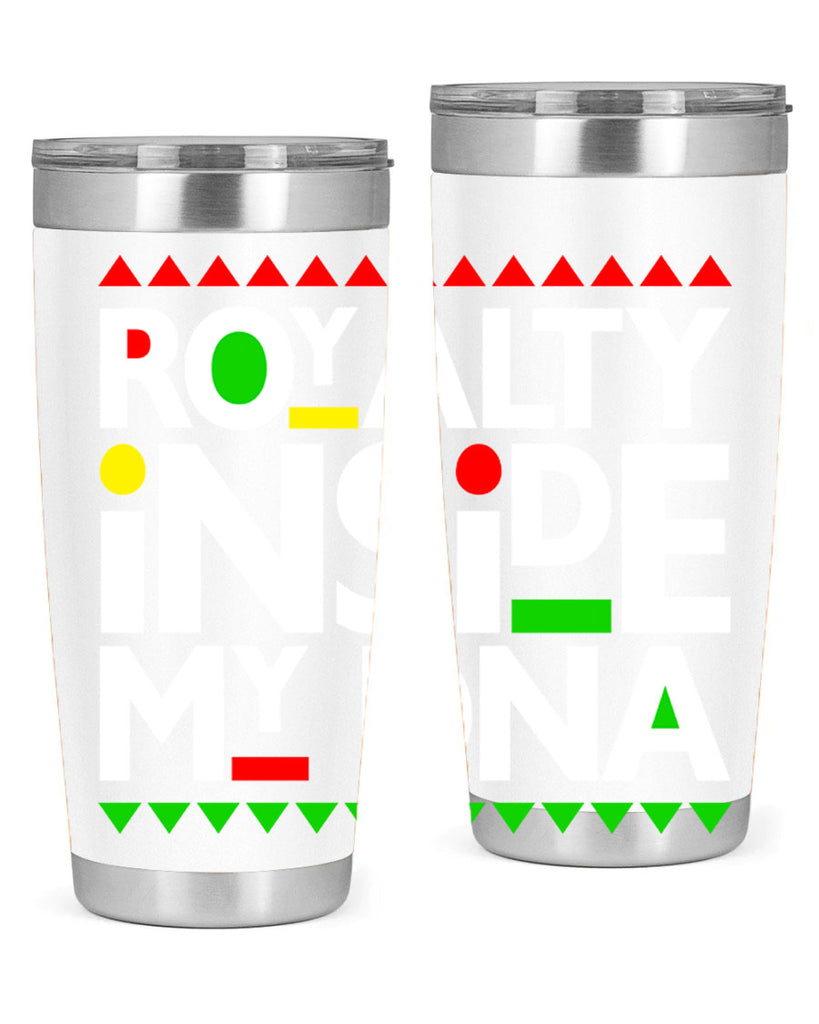 royalty inside my dna 42#- black words phrases- Cotton Tank