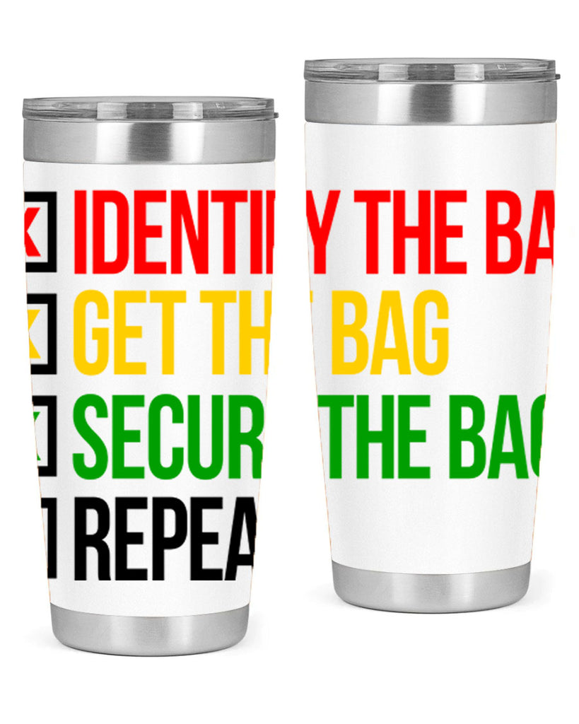 secure the bag 38#- black words phrases- Cotton Tank