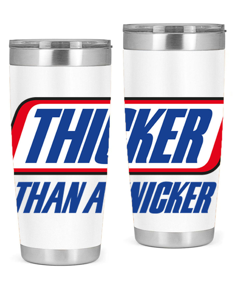 thicker than a snicker 20#- black words phrases- Cotton Tank