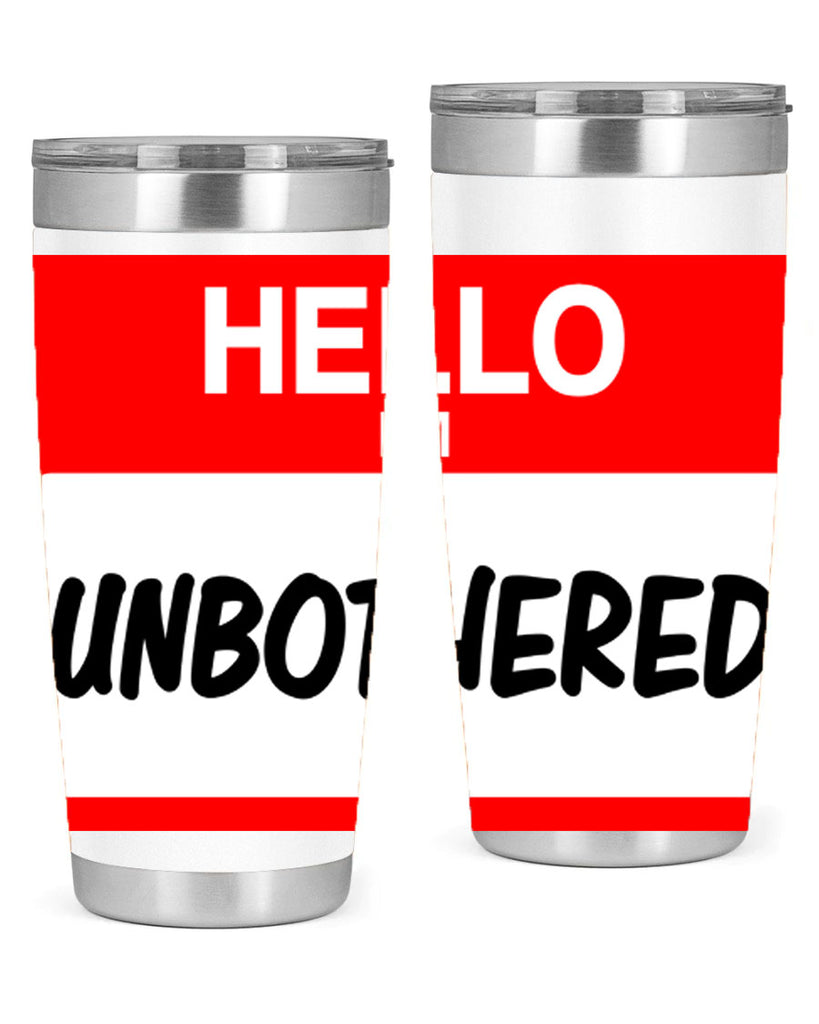 unbothered 14#- black words phrases- Cotton Tank