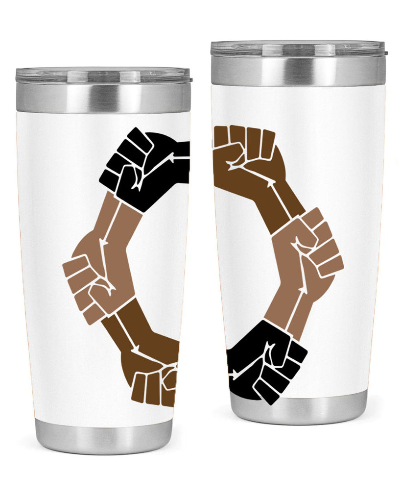 united black power fists 13#- black words phrases- Cotton Tank