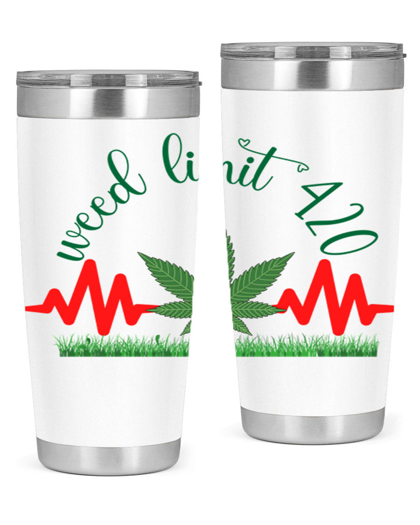 weed limit 420 cannabis hearbeat 291#- marijuana- Tumbler
