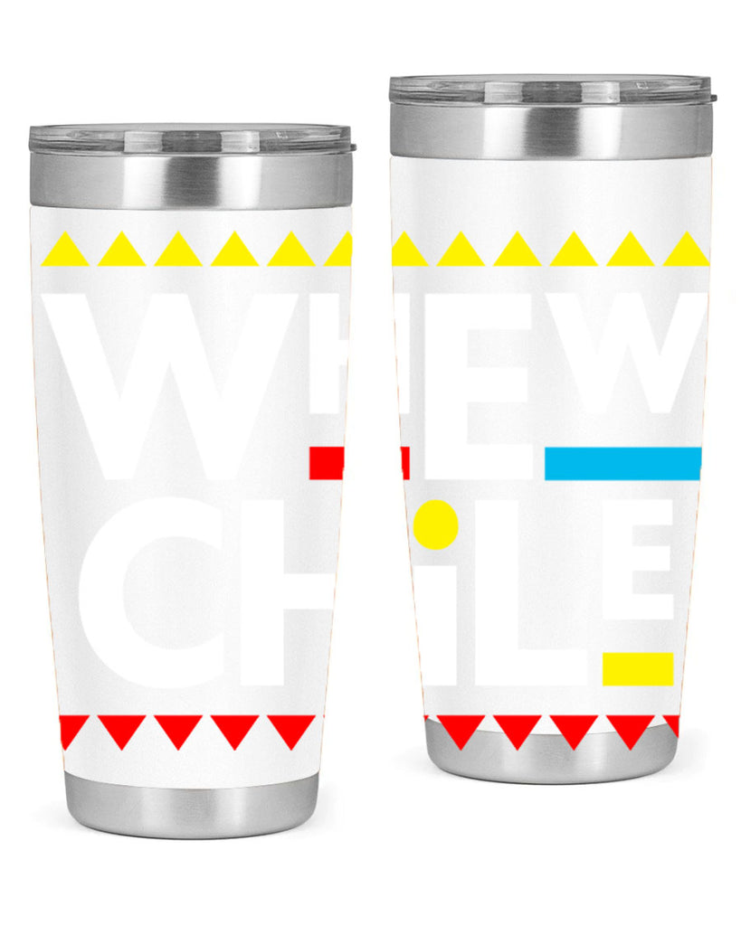 whew chile 11#- black words phrases- Cotton Tank