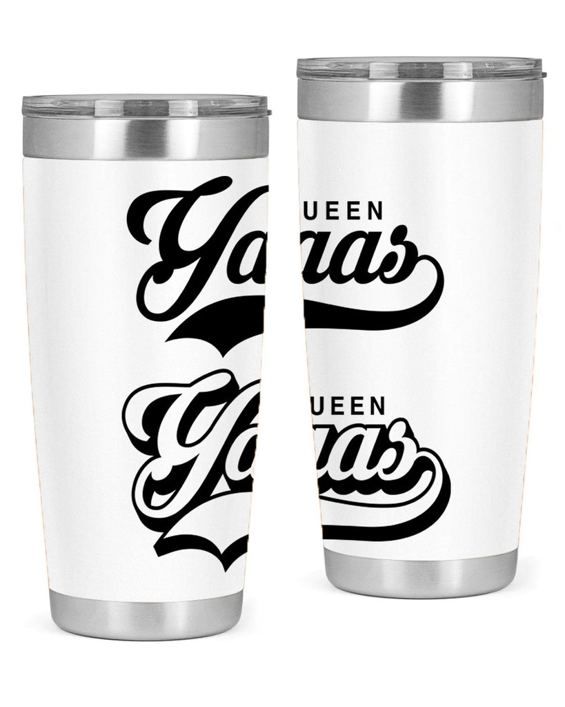 yaaas queen script 5#- black words phrases- Cotton Tank