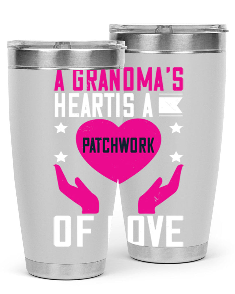 A grandma’s heart is a patchwork of love 86#- grandma - nana- Tumbler