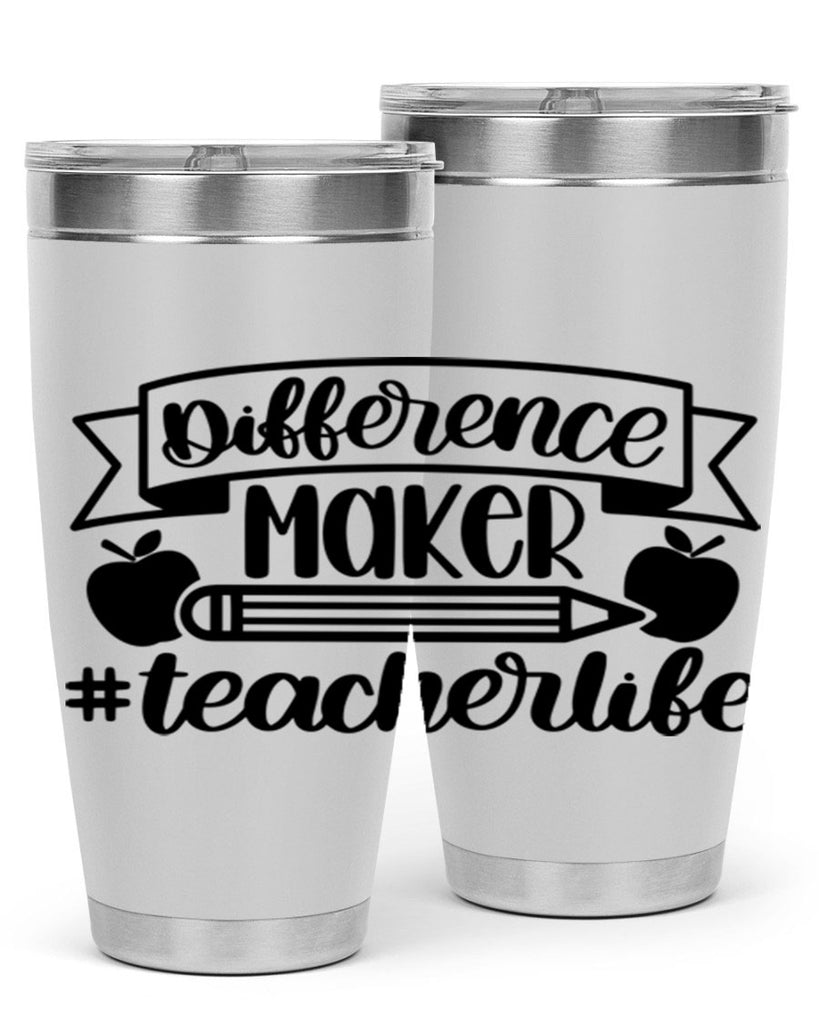 Difference Maker Teacher Life Style 78#- teacher- tumbler