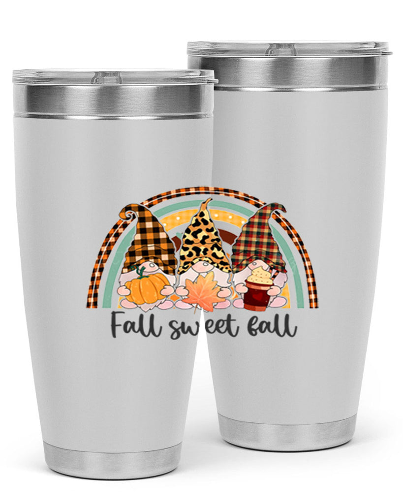 FallSweetFallGnomeRainbow 162#- fall- Tumbler