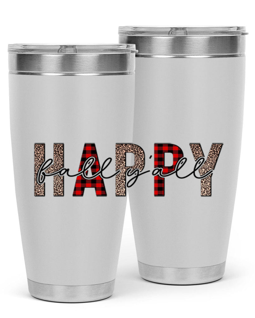 Happy Fall Y all 228#- fall- Tumbler