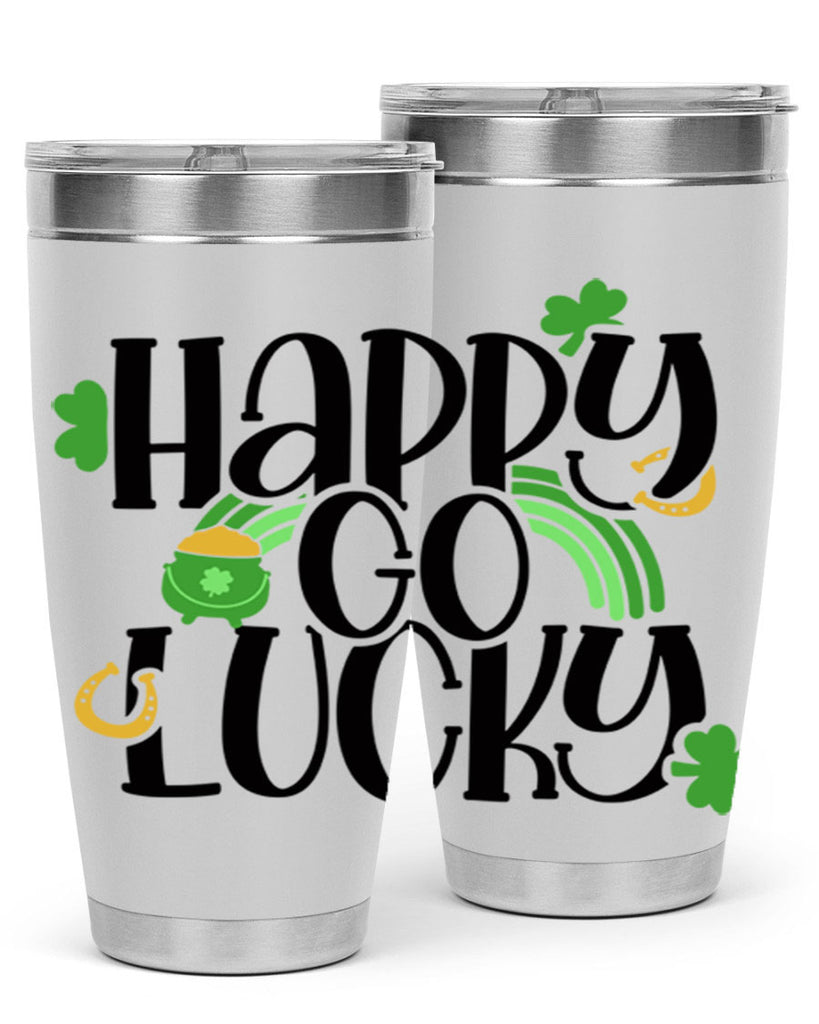 Happy Go Lucky Style 96#- St Patricks Day- Tumbler