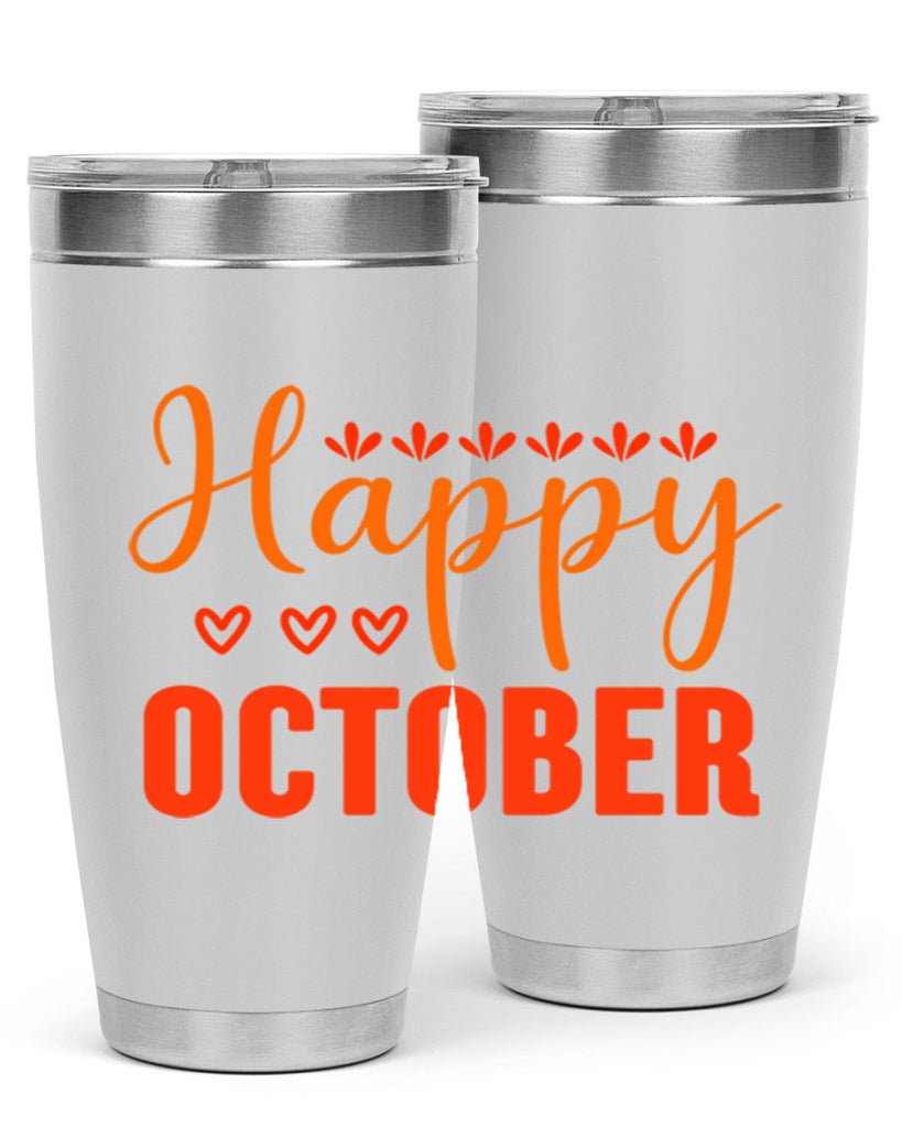 Happy October Design 237#- fall- Tumbler