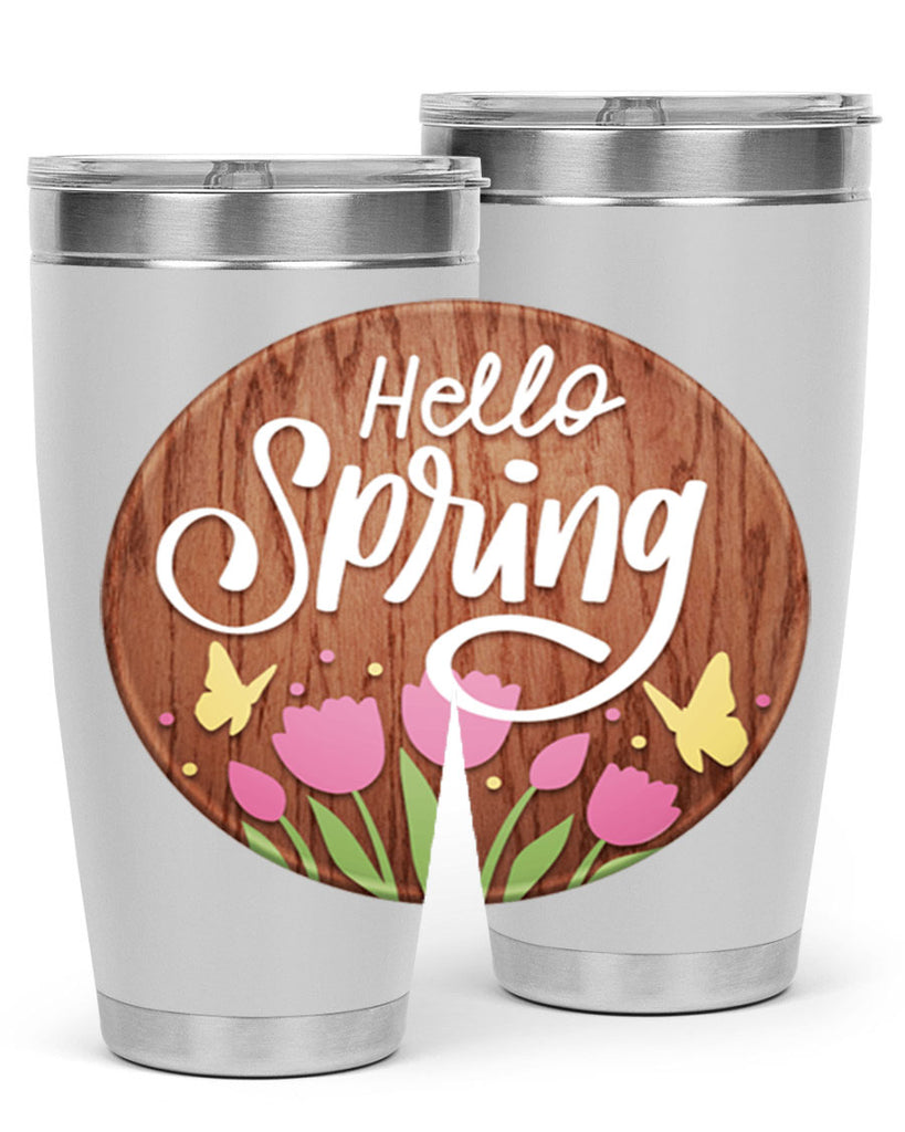 Hello spring Mockup202#- spring- Tumbler